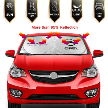 Para Opel Astra J H G Mokka Insignia, Corsa, Vectra OPC Mokka Meriva, Tigra Zafira Parabrisas del Coche Sombrillas Cubre Accesorios de Automóviles