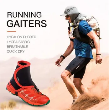 AONIJIE Camino Reflexivo Polainas de una Envoltura Protectora Cubre-Zapatos Par Para Hombres, Mujeres al aire libre de la Ejecución de Correr la Maratón de Senderismo Ciclismo