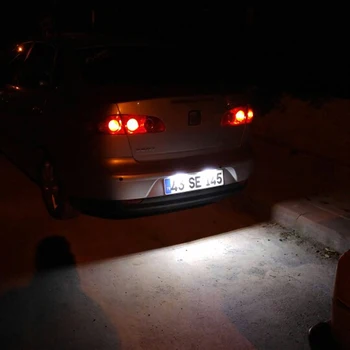 2PCS Canbus Super Brillantes del Coche del LED número de licencia de la luz de la placa Para Seat Leon Ibiza 6L Altea Arosa Toledo 5P Córdoba