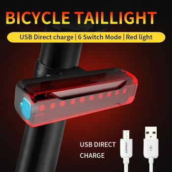 BOFAMES Bicicleta luces Traseras Resaltar USB Recargable Impermeable LED de MTB de la Bicicleta de Carretera de Advertencia de Seguridad de la Luz Trasera de Bicicleta Accesorios