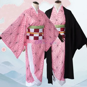 Demon Slayer Traje De Cosplay De Halloween Carnaval Kimetsu No Yaiba Anime Cosplay Uniforme Kimono Para Las Mujeres De Los Hombres