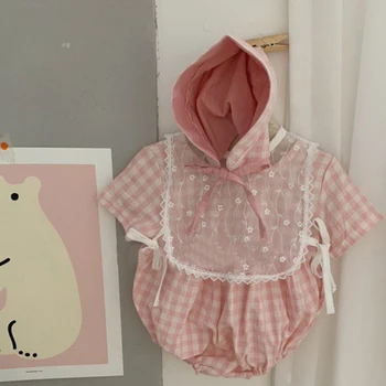 Las Niñas Recién Nacidas Ropa De Bebé De Verano Body De Bebé De Las Niñas Traje De Corea Japón Estilo De Niño Niñas Trajes Con Sombrero