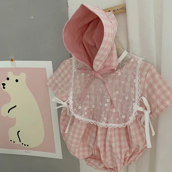 Las Niñas Recién Nacidas Ropa De Bebé De Verano Body De Bebé De Las Niñas Traje De Corea Japón Estilo De Niño Niñas Trajes Con Sombrero