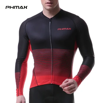 PHMAX de Manga Larga Jersey de Ciclismo de los Hombres de Verano Transpirable MTB de secado Rápido Jersey Bicicleta de Bicicletas Camisetas de Bicicleta de Ropa de Ciclismo Sportwear