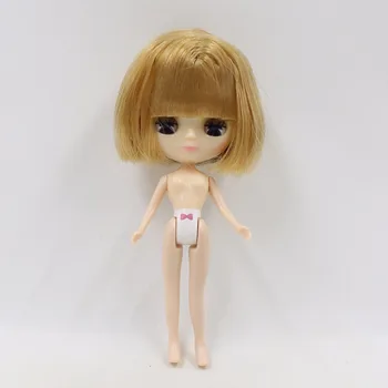 10 cm de altura mini muñeca de pelo corto bob cuerpo normal