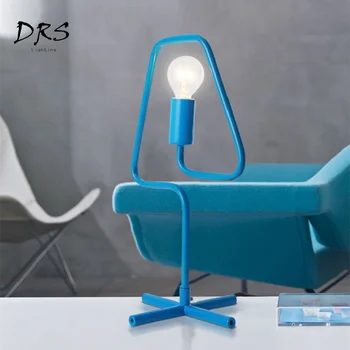 DRS Color Creativo Mesa de la Sala de la Lámpara Simple Personalidad Nórdico Moderno Escritorio del Estudio de la Lámpara de la Mesilla de Dormitorio lámparas