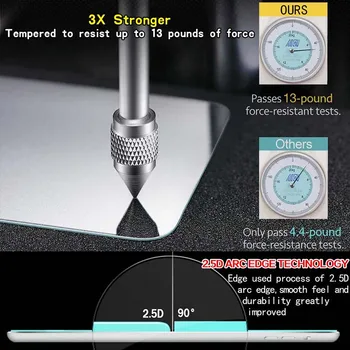 Tablet de Pantalla de Cristal Templado Protector de la Cubierta para Argos Bush Spira B3 8 Pulgadas Anti-Vibración y Anti-Arañazos Templado de Cine