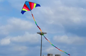 Nuevo llega la Diversión al aire libre de los Deportes de Kite Accesorios /6m arco iris Cola De cometa Delta/Truco /software de cometas de los Niños