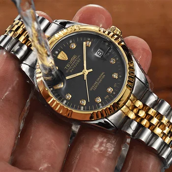 TEVISE los Hombres Reloj de la Marca de Moda de Lujo reloj de Pulsera Impermeable Luminosa del Reloj Sport Casual Mecánico Semi-automático Relojes