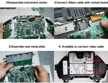 Instrumento Virtual del Clúster de la Cabina Panel de control de Interfaz de Vídeo Con Entrada HDMI Para Audi A6/A7/A8/S6/S7/RS6/RS7/S8
