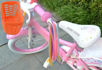 De alta calidad de 1 Par=2 piezas de Bicicletas Ciclismo Triciclo de Niños Niñas Niños Coloridos Manillar Serpentinas Borlas Bicicleta accesorios bicicleta