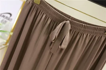 Otoño Sueltas de ropa de hogar de Traje para la Mujer Pantalones de Pijama Conjunto Femenino de la Casa de Ropa de 2 Piezas de Conjunto de la Dama de Inicio Traje de Verano de las Mujeres de Salón Desgaste