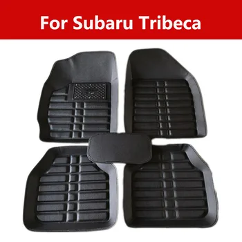 Coche alfombras de Pie de Alfombras Alfombras de Auto Peinado Para Subaru Tribeca 5pc Delantero & Trasero Tapetes de Goma