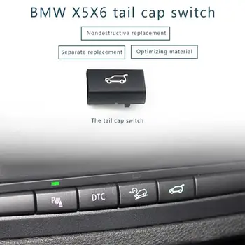 Coche Portón Trasero del Maletero Interruptor de Botón de la Cubierta para BMW X5 E70 06-13 X6 E71 08-14 Interruptor de Botón Interior del Coche Accesorios