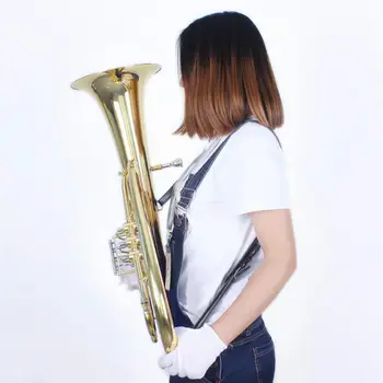 Ajustable de Cuero Suave de la Tuba Correa de Saxofón de la Correa para Hombro para instrumentos de viento de madera de Latón, Instrumentos Musicales, instrumentos de viento de madera Accesorios
