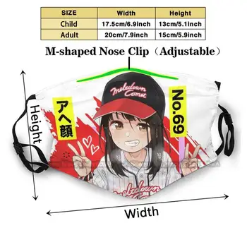 Home Run! Nueva 3D de la Cara de la Máscara Protectora que Cubre el Engranaje Lavable Reutilizable Transpirable Mascarilla de Anime Manga Waifu Kawaii de Béisbol