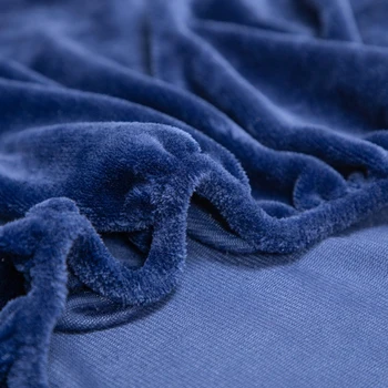ChicSoleil Cálida sábana cubre colchón de invierno acogedor todo alrededor de la banda elástica, sólida de la hoja de cama con fundas de almohada