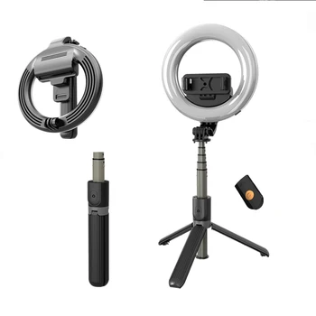 Selfie Stick Inalámbrico Bluetooth Plegable Trípode Ampliable Monopod con Control Remoto de la Cámara Auto-Temporizador de la Varilla de Teléfono Estabilizador