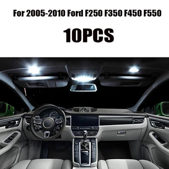 Para 2005-2016 Ford F250 F350 F450 F550 Blanco accesorios del coche Canbus Libre de Error LED de Luz Interior, Luz de Lectura Kit Mapa de la Cúpula