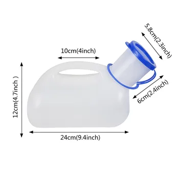 Unisex de Plástico Urinarios Incontinencia Botellas Adecuado Para los Ancianos Y los Niños Caben Unisex, las mujeres del uso orinal Portátil