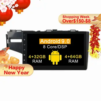 Construido en DSP 4+64G Android 9.0 multimedia del coche reproductor de dvd para HONDA FIT de Navegación GPS del Coche de Radio estéreo de Vídeo de la Unidad principal