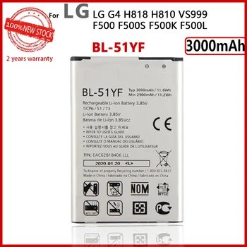 Original 3000mAh de la batería BL-51YF BL51YF BL 51YF Batería Para LG G4 H810 H815 H818 F500 US991 VS986 Teléfono de Alta calidad de la Batería