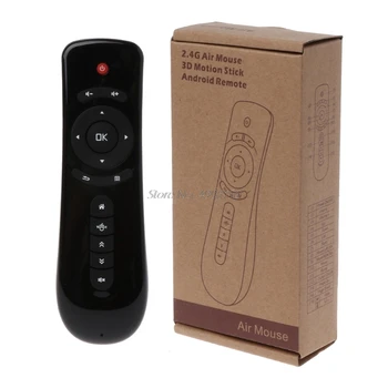 2.4 GHz Fly Air Mouse T2 Control Remoto Inalámbrico 3D Gyro Movimiento Palo PC AndroidWholesale dropshipping