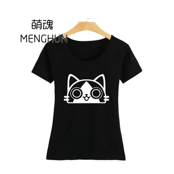 Monster Hunter camisetas Encantadora Airu gato concepto fans de los juegos de regalo camisetas chico de señora de alta calidad camisetas ac827