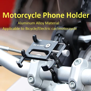 GUB Plus 6 de la Bicicleta Bike Holder Teléfono de MTB de la Bicicleta de la Motocicleta de Teléfono del Titular de Montaje del Manillar Madre Clip se Ajusta 3.5-7.5 Smartphone