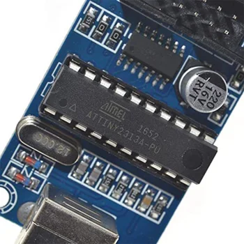 USBTiny USBtinyISP Programador AVR ISP Bootloader De Arduino UNO R3 IDE Meag2560 Con 10pin de Programación de Cable Un Cable USB Azul