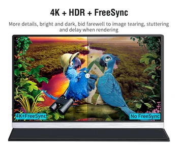 15.6 Pulgadas juego de monitor IPS lcd de la pantalla 3840x2160 Portátil Monitor 4K para el equipo de Huawei, Samsung G5 Macbook