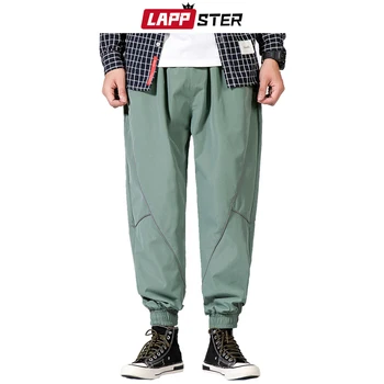 LAPPSTER Hombre Reflexivo Hip Hop Pantalones de Sudor 2020 Hombre Japonés Streetwear Corredores de Pantalones Masculinos Punk Ángel-longitud de la Pista Pantalones