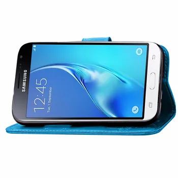 Flip Case SM-J320FN Para Samsung Galaxy J3 J 3 320 J320 J320FN SM-J320F/DS J320F/DS J320F SM-J320F Caso del Teléfono de la Cubierta de Cuero