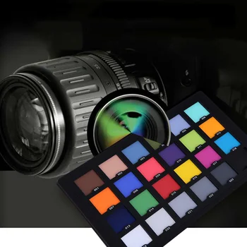 Profesional de 24 Color de la Tarjeta de la Prueba de Equilibrio de Color de la Tarjeta de Paleta de la Junta Superior Digital de Corrección de Color de la Fotografía Accesorios