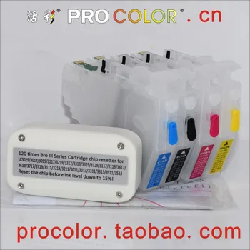 LC3513 LC3511 Pigmento de la tinta del Tinte del kit de Recarga de cartuchos de inyección de tinta para Brother MFC-J690DW MFC-J890DW DCP-J572DW Impresora ARCO chip Resetter