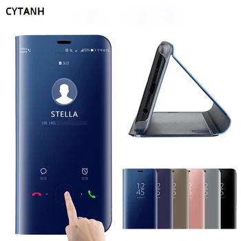 Smart Espejo de la caja del Teléfono del Cuero Flip funda para Samsung Galaxy A50 A50 SM-A505F SM-A505FN SM-A505GN SM-A505G SM-A505FM