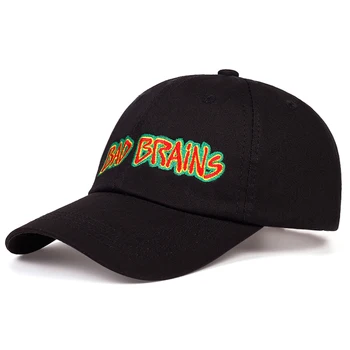 La moda de verano de hip-hop sombrero de puro algodón gorra de béisbol ajustable BAD BRAINS bordado al aire libre a la sombra sombreros snapback sombreros gorras