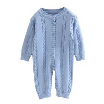 2020 niño suéter de bebé de manga larga de punto bebé peleles suave y cálida de los niños traje de bebé ropa de Primavera Otoño niño niña baratas