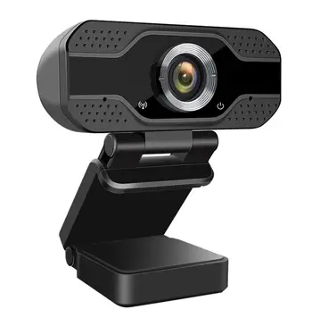 1080p HD webcam usb, Corrección de Luz Pro Micrófono de la Computadora y del Anillo de Luz de la Cámara Web cámara de Vídeo para Mac Windows