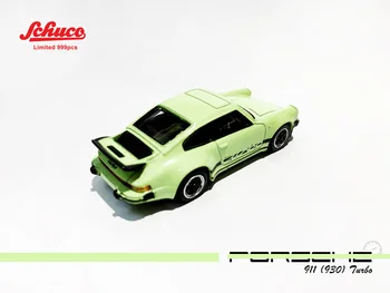 Schuco 1:64 911 930 Turbo verde Diecast Modelo de Coche