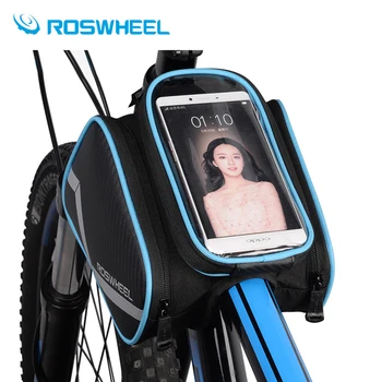 ROSWHEEL 6.2 Pulgadas teléfono impermeable de la pantalla táctil de bolsas de bicicleta marco frontal de la parte superior del tubo de la bolsa de carretera, MTB bicicleta de montaña Ciclismo accesorios