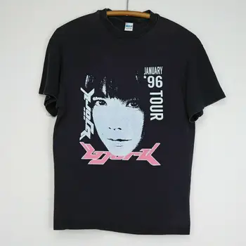 Bjork 1996 Gira Por Japón Promo Nueva Camiseta De Negro 2 Lados De Algodón Pesado