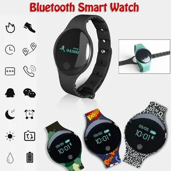TLW08 Bluetooth Inteligente Reloj Impermeable de Fitness Tracker SMS Podómetro de Deportes PARA Android, IOS, Sistema de Teléfono Móvil de Pulsera Banda de