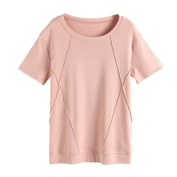 T-Shirts de Algodón de las Mujeres Camisas de Loose Fit Camisa de Verano De 2019 Femenino Suave de Manga Corta camiseta interior Camiseta de Damas harajuku Tops Camisetas