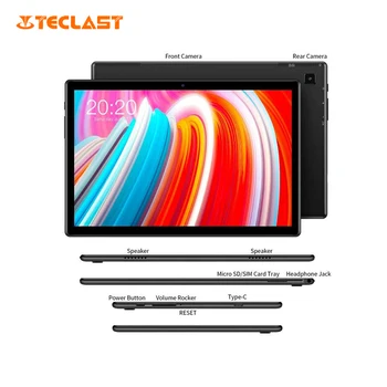 Teclast M40 10.1 Pulgadas Full HD Tablet UNISOC T618 Octa Core de 1920 x 1200 Pantalla IPS de la red 4G LTE de 6GB RAM, 128 GB de ROM Android 10 Tablet PC