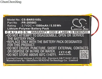 Cameron Sino una Batería de 1500mAh PR-285083 para Barnes & Noble BNRV510, Nook Glowlight Plus, Para Kobo Glo HD