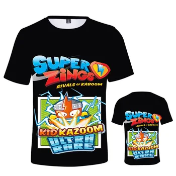 La moda Super Molestias de los Niños de la Ropa Casual de manga Corta niños Niñas T-shirt de Algodón Superzings Camisetas Camiseta de los Niños Tops 2-14Y