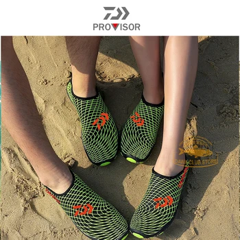 Daiwa Hombres Pesca al aire libre de los Zapatos de la Playa de Calcetines Slip-on de Buceo Surf Zapatos de Natación con Aletas de Buceo de Espesor Mantener Caliente Zapatos de Neopreno