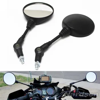 Moto De Lado Los Espejos Espejo Retrovisor Personalizado Negro Plegable Universal De La Motocicleta Espejo
