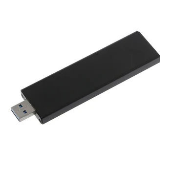 Negro USB3.0 a SATA Basados 2280 M. 2 NGFF SATA SSD Portátil de la Carcasa de la Caja de Almacenamiento